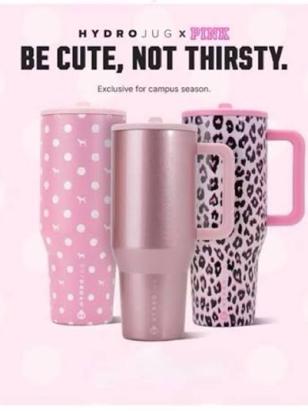 HYDROJUG X PINK **Full Collection!!** Insulated Travel Tumblers - NEW IN BOX